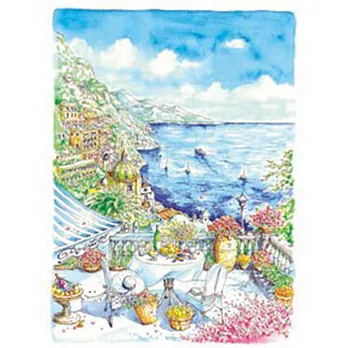 【台製拼圖】HM52-624 繪畫系列-海邊餐廳拼圖 (520片)