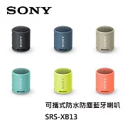 SONY 可攜式防水防塵藍牙喇叭 SRS-XB13 台灣公司貨 黑色