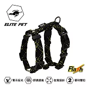 ELITE PET FLASH系列 H型胸背 XS 黑黃