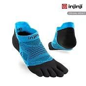 【injinji】RUN 吸排五趾隱形襪 (水藍) - NAA06 | 印金足 COOLMAX快乾襪 吸濕排汗 五趾襪 M 水藍