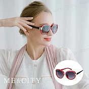 ME&CITY 時尚圓框太陽眼鏡 義大利設計款 抗UV400 (ME 120019 E149)