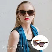 ME&CITY 極簡約雙色時尚太陽眼鏡 抗UV400 (ME 120024 J221)