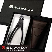 SUWADA 諏訪田製作所|日本職人指甲剪-黑鋼款L-真皮收納禮盒組