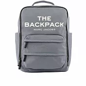 MARC  JACOBS The Backpack 帆布雙拉鍊方形後背包 (影子藍)