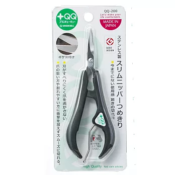 日本綠鐘+QQ不鏽鋼防滑握柄指甲修飾剪(QQ-200)