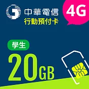【門號申辦】中華電信4G預付卡學生打卡輕量包