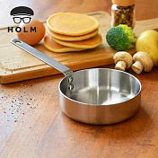 【丹麥HOLM】單柄耐磨不鏽鋼調理煎烤鍋-12cm