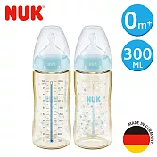 德國NUK-寬口徑PPSU感溫奶瓶300mL一入(顏色隨機) -1號初生型