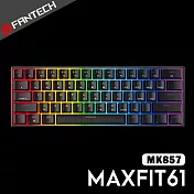 FANTECH MAXFIT61 60%可換軸RGB黑色機械式鍵盤 (紅軸)