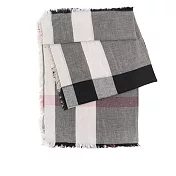 BURBERRY 經典格紋莫代爾羊毛圍巾(薄款) (灰色/粉色)