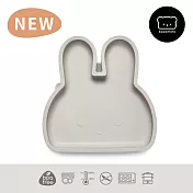 新加坡bopomofo 兔兔矽膠吸盤餐具-灰色