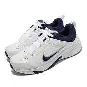 Nike 訓練鞋 Defyallday 運動 男鞋 健身房 皮革鞋面 支撐包覆 綜合訓練 白 藍 DJ1196-100 24.5cm WHITE/MIDNIGHT NAVY