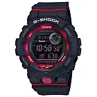 【CASIO】G-SHOCK G-SQUAD系列亮眼運動員配色藍芽智慧錶-黑X紅(GBD-800-1)
