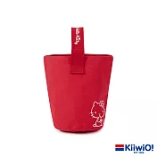 Hello Kitty x Kiiwi O! 聯名款．厚磅帆布手腕水桶包 Rainbo 紅