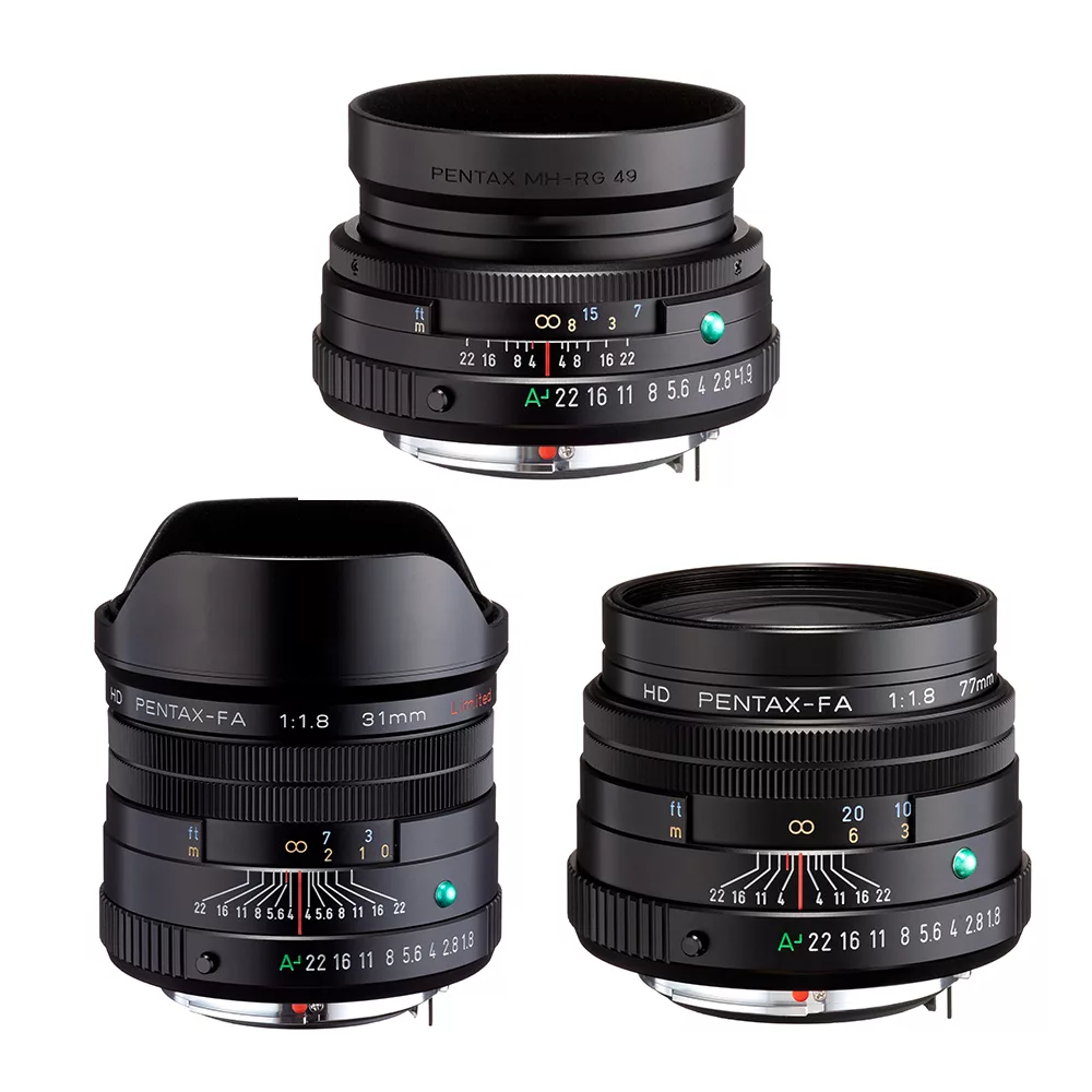 NEW!PENTAX HD FA 三公主鏡頭組 (公司貨)~壹組3顆,含:HD FA31mm、43mm、77mm 黑
