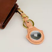 【OMC】AirTag 歐洲植鞣革保護套/鑰匙圈(原皮色)- 全開孔