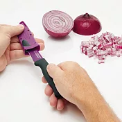 《Colourworks》磨刀套+不沾蔬果刀(紫) | 切刀 小三德刀