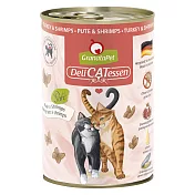 德國Granatapet葛蕾特-精緻食光無穀主食貓罐(NO.8火雞&蝦肉) 400g
