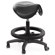 GXG 立體泡棉 小馬鞍 工作椅 (塑膠踏圈/防刮輪) TW-81T7 EXK 請備註規格