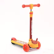 卡哇伊動物造型炫光滑板車-三色可選 馴鹿橘