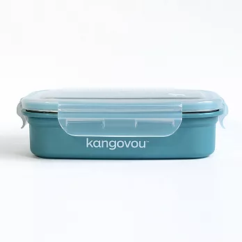 Large兒童餐盒【莫蘭迪】-美國kangovou小袋鼠不鏽鋼安全餐具