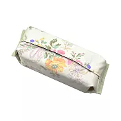 【Halace】光珠花雕紋-日式棉製兩翻防水衛生紙套(1入) 白晝花束