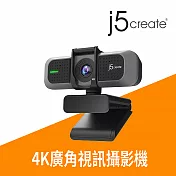 j5create USB 4K 廣角高畫質 視訊攝影機-JVU430