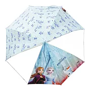 韓國Pickin 53公分冰雪奇緣兒童透視安全雨傘 兒童雨傘 自動傘 藍色