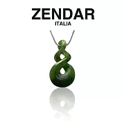 【ZENDAR】頂級北美碧玉雙8字墜鍊 32mm (Z6013)