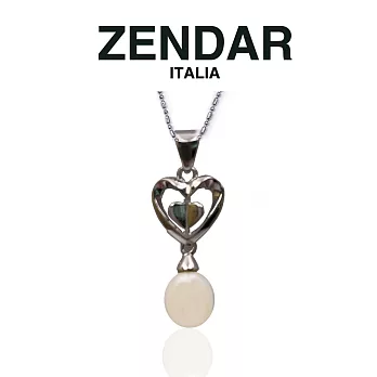 【ZENDAR】頂級淡水珍珠蛋形墜鍊 7x8mm (Z7003)