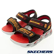 Skechers 男童系列 涼拖鞋 燈鞋 THERMO-SPLASH  400109LBKRD 2 黑紅