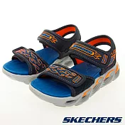 Skechers 男童系列 涼拖鞋 燈鞋 THERMO-SPLASH  400109LNVOR 2 藍紅