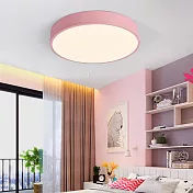 H&R安室家 40cm小圓圓智能LED吸頂燈ZA0206 (附遙控器可調明暗及色溫 ) 粉