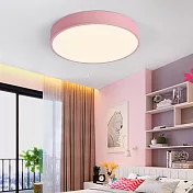 H&R安室家60cm大圓圓智能LED吸頂燈ZA0208 (附遙控器可調明暗及色溫 ) 粉紅色