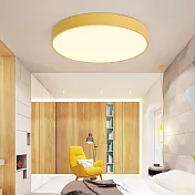 H&R安室家60cm大圓圓智能LED吸頂燈ZA0208 (附遙控器可調明暗及色溫 ) 黃色