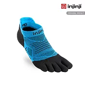 【injinji】RUN 吸排五趾隱形襪 (水藍) - NAA06 | 印金足 COOLMAX快乾襪 吸濕排汗 五趾襪 L 水藍