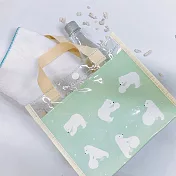 Sunny Bag-橫式防水購物袋(小)-北極熊