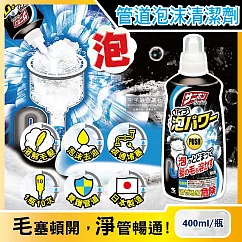 日本小林製藥─Sanibon強效去油溶解毛髮疏通排水口泡沫清潔劑400ml/瓶