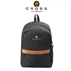 【CROSS】頂級名牌後背包-雙肩包 旅行包 肩背包 筆電包(黑色)