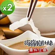 樂活e棧 低卡蒟蒻系列-蒟蒻脆肚絲+醬(任選)(共2盒) 無 E：風味醬油