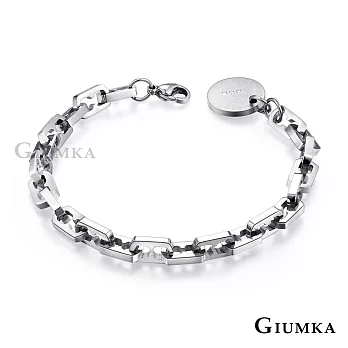 GIUMKA情侶手鍊白鋼戀愛線索 男女情人手鏈 單個價格 MB00689 18 銀色細版