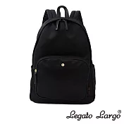 Legato Largo Lieto 舒肩系列 沉穩純色後背包- 黑色
