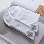 男士純色蠶絲透氣襪(2雙/盒) 3入/組 白色
