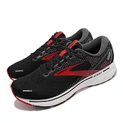 Brooks 慢跑鞋 Ghost 14 2E Wide 寬楦 男鞋 運動休閒 路跑 避震 穩定 柔軟 舒適 黑 紅 1103692E063 28.5cm BLACK/RED