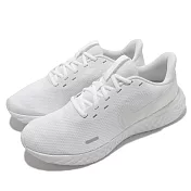 Nike 慢跑鞋 Revolution 5 運動 男鞋 輕量 透氣 舒適 避震 路跑 健身 球鞋 全白 BQ3204-103 26cm WHITE/WHITE