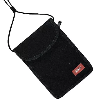 Dustgo防RFID防盜刷防側錄信用卡斜跨收納袋隨身貼身證件包ND0系列(適出國旅行安全隱密屏障收納包) 黑色