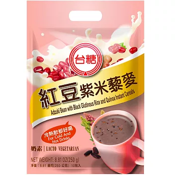 台糖 紅豆紫米藜麥12袋/箱(10包/袋;25g/包)奶素