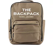 MARC JACOBS The Backpack 帆布雙拉鍊方形後背包 (板岩綠)