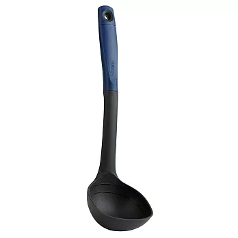 《TRUDEAU》刻度不沾湯杓(藍灰34cm) | 料理匙 攪拌杓 攪拌勺 湯匙