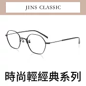 JINS 時尚輕經典眼鏡(AMMF19A024) 霧黑